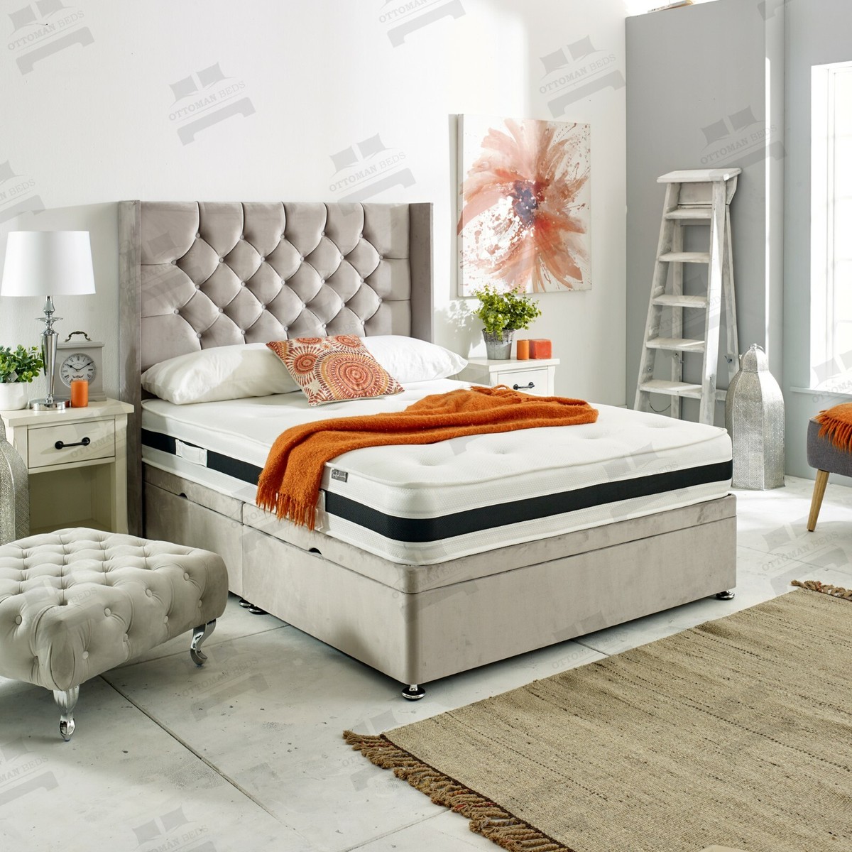 Classic Chesterfield Divan Set