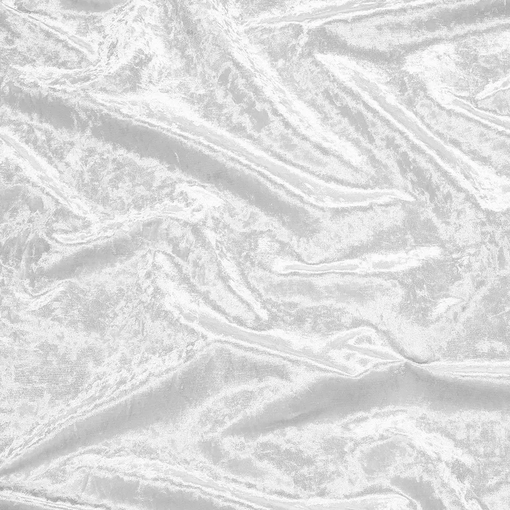 White Crushed Velvet