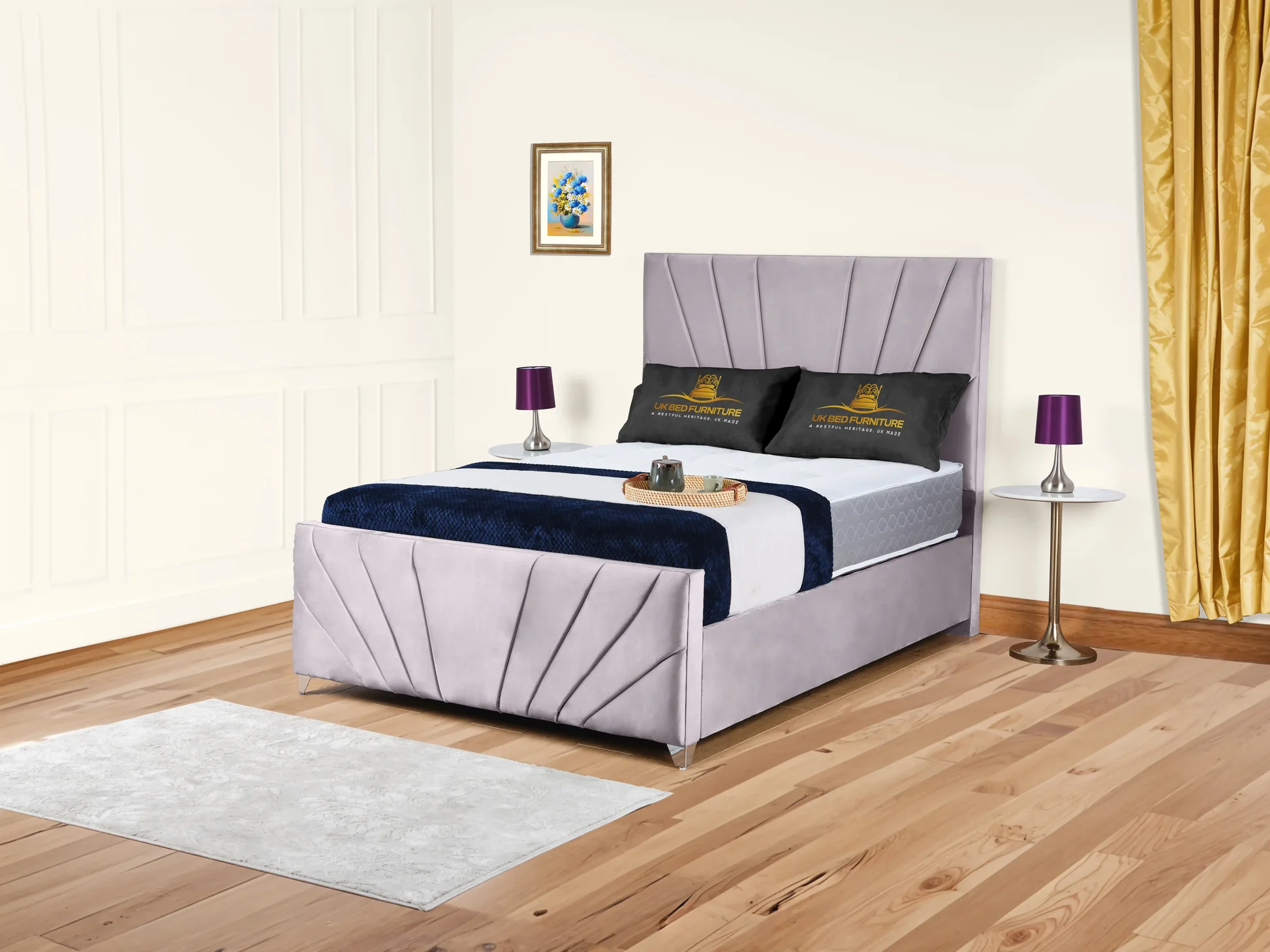 Sunrise Plush Silver Bed | Buy Sunrise Beds Online | Free Delivery
